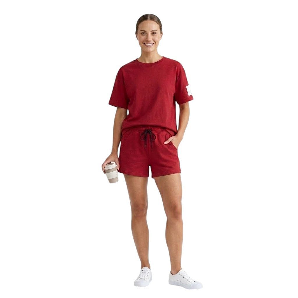 Jogginganzug Damen Jogginganzug 2502 36-40 Rot