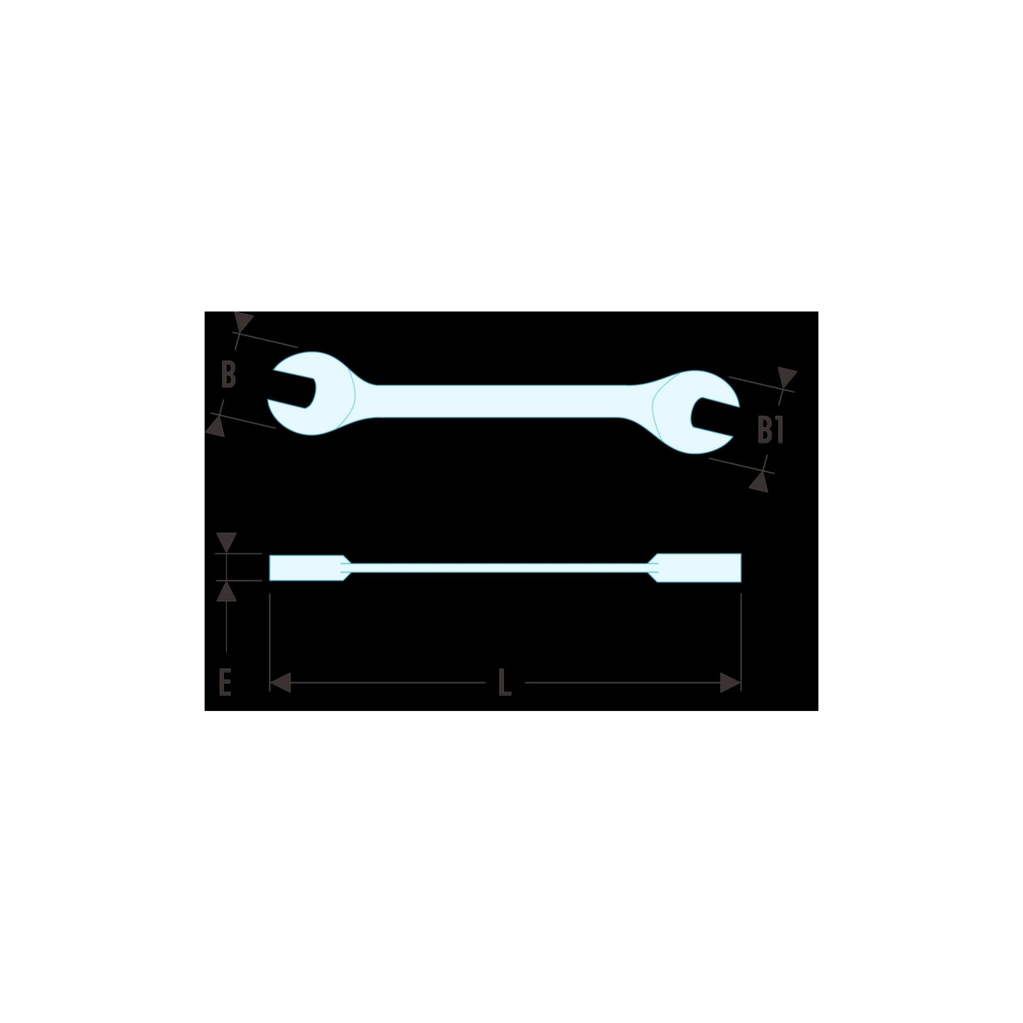 Facom Innensechskantschlüssel Facom Maulschlüssel extra flach 12x13 mm