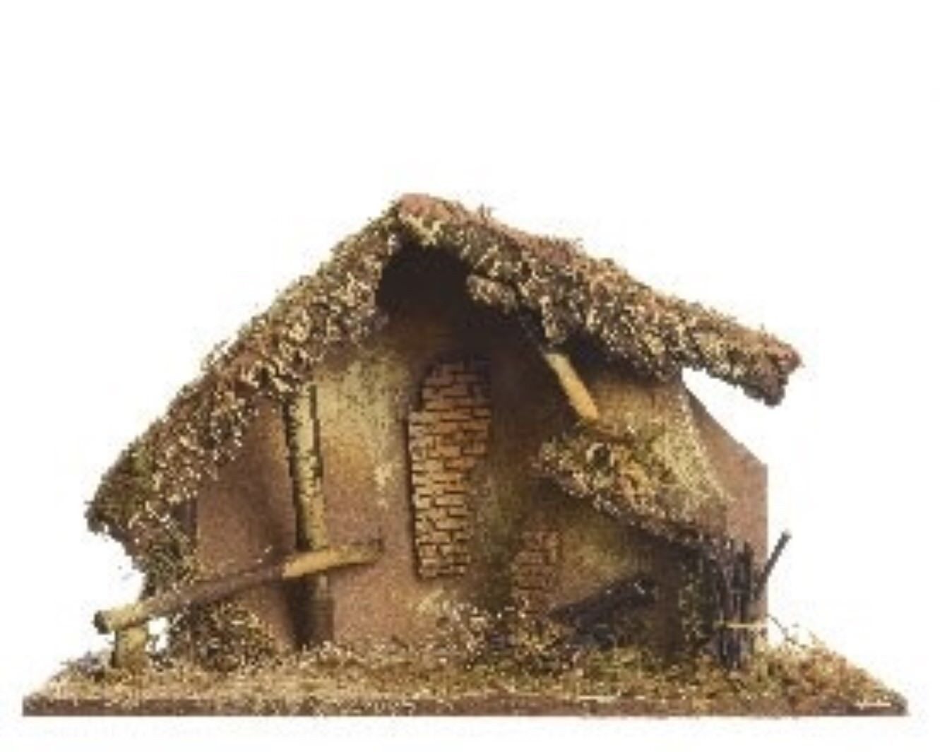 Kaemingk Krippe Krippe mit Feuerstelle 50x23x30cm Holz Braun