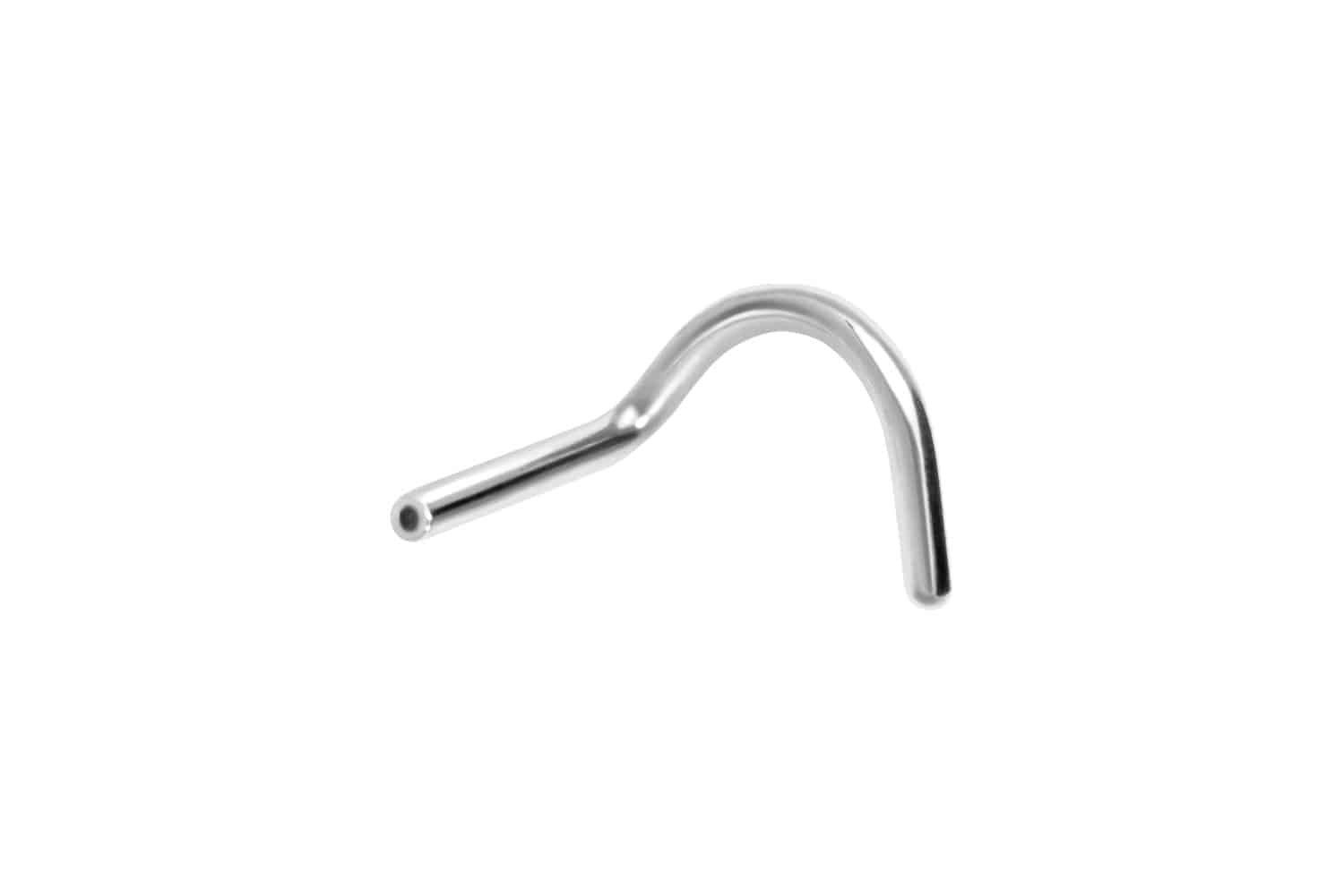 Nasenpiercing Titan Nasenstecker Spirale mit Push Fit ohne Kugel