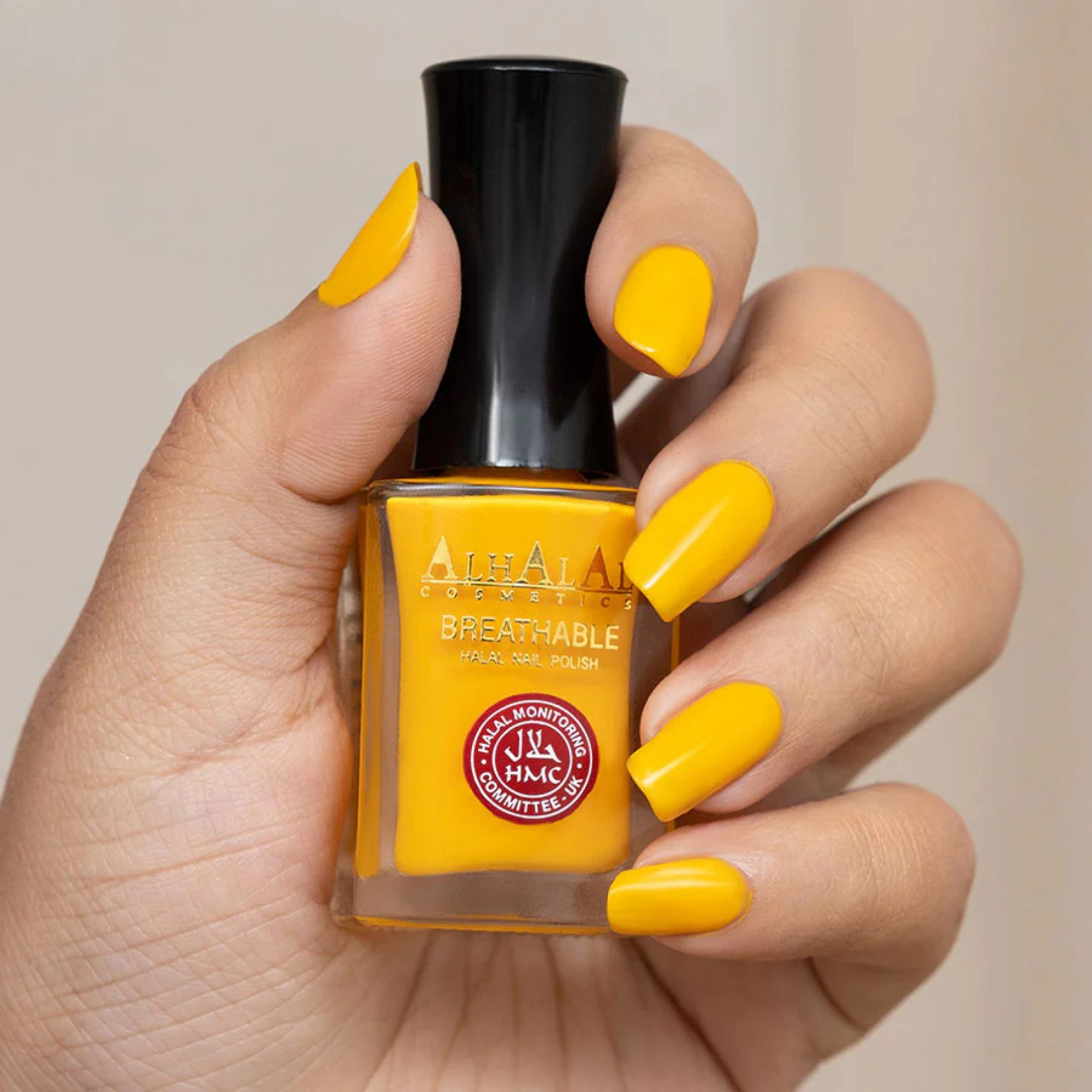 Alhalal Cosmetics Ltd. Nagellack Atmungsaktiver Halal Nagellack – alkoholfrei & wasserdurchlässig, Halal HMC-Zertifiziert,Vegan & alkoholfrei