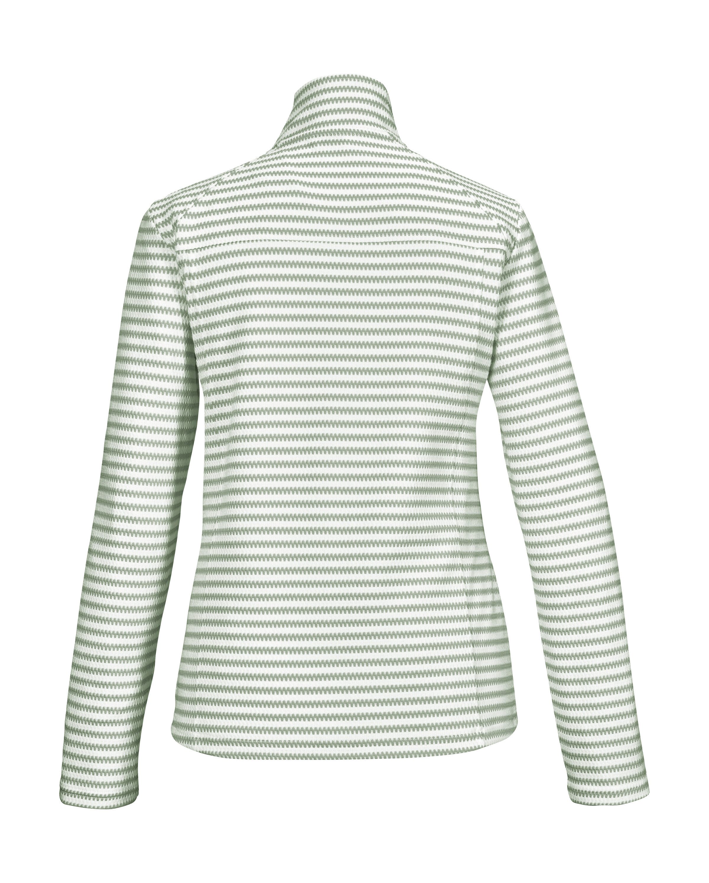 Killtec Strickjacke KOS 50 WMN FLX JCKT Streifendesign, elastisch, Kinnschutz, Zippertaschen