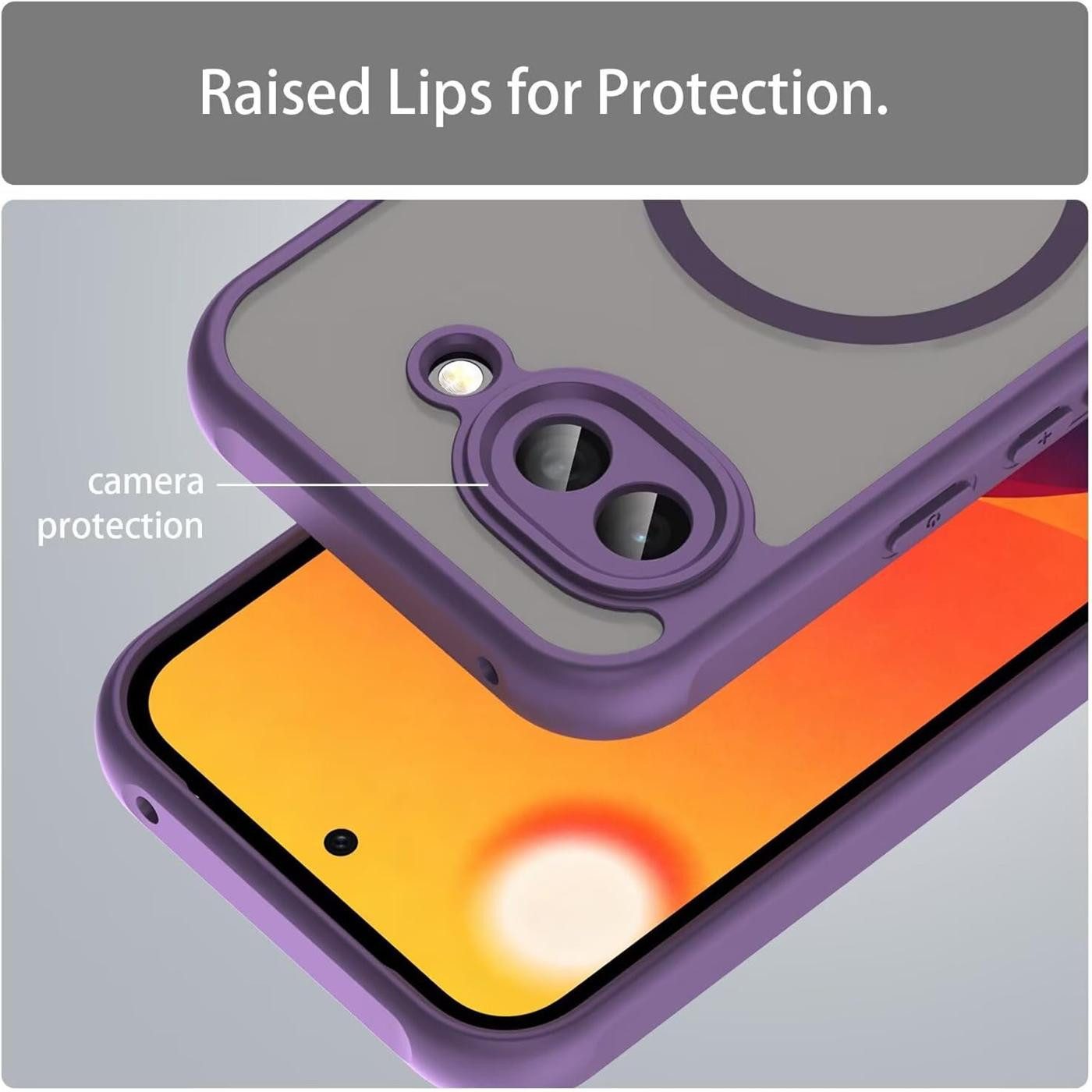 CoolGadget Handyhülle Magnet-Hülle für Pixel 10a Schutzhülle magnetisch 6,3 Zoll, Hülle Matt Stoßfest kompatibel mit QI-Laden Zubehör Kameraschutz Case – Bild 2 von 5