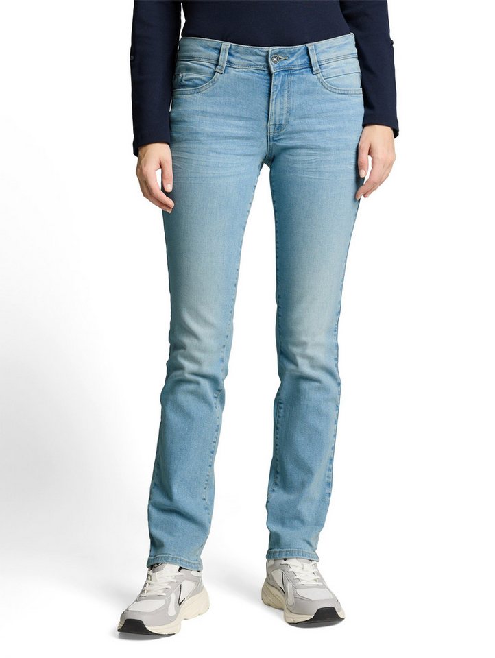 TOM TAILOR Straight-Jeans LIVA im Five-Pocket Style