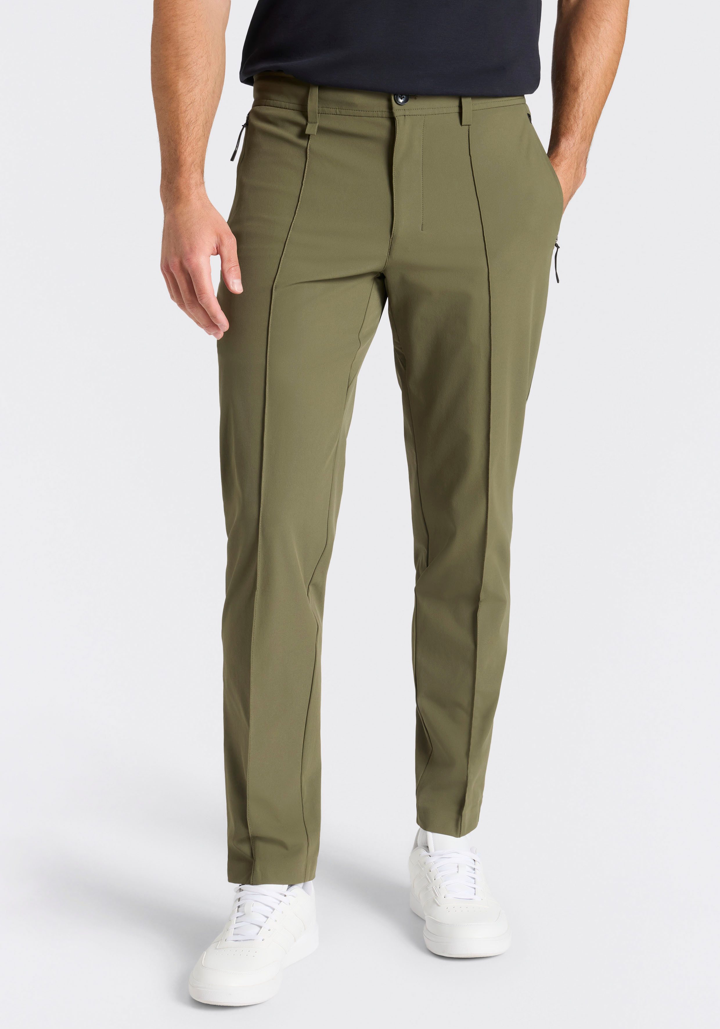 BOSS GREEN Stretch-Hose Porsche Spirit 70 Capsule Collection Premium Herrenmode, wasserabweisende Materialtechnologie