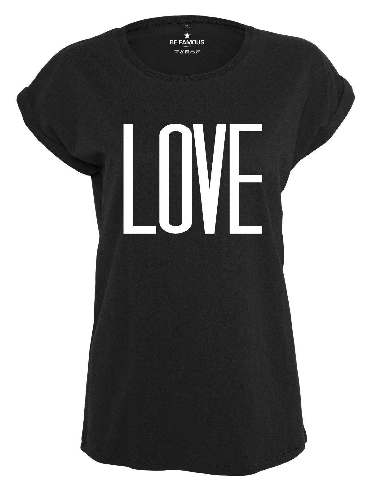 Be Famous Print-Shirt Classic Roll Up günstig online kaufen
