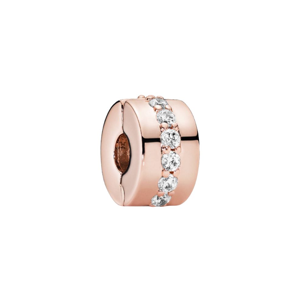 Pandora Charm-Einhänger ROSE-781972CZ*, Zirkonia, Rosévergoldet, Clip