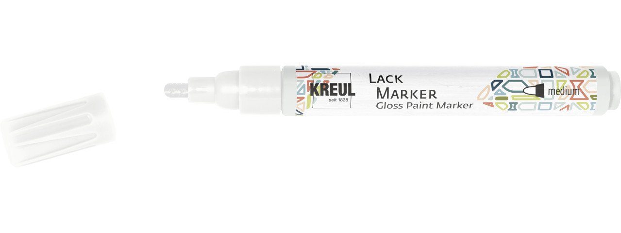 Kreul Künstlerstift Kreul Lack Marker medium weiß 2 - 4 mm