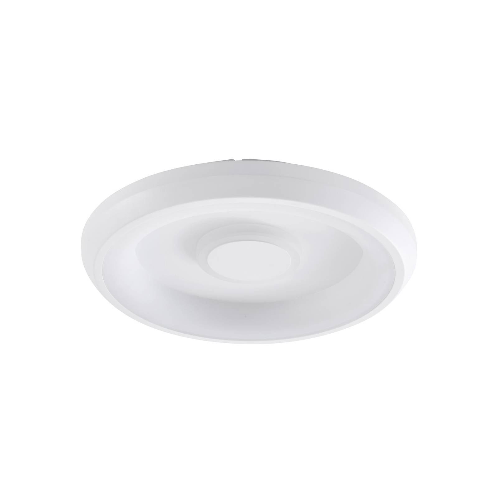 Lindby Deckenleuchten Lynden, LED, Kunststoff Weiß Farbwechsel RGB + weiß IP20, LED 23 W gesamt, Farbwechsel RGB + weiß