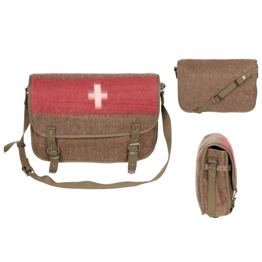 PureTrash Umhängetasche Pure Trash Schweiz. Umhängetasche, mit Schultergurt (Packung), aus Schweizer Armee Decken