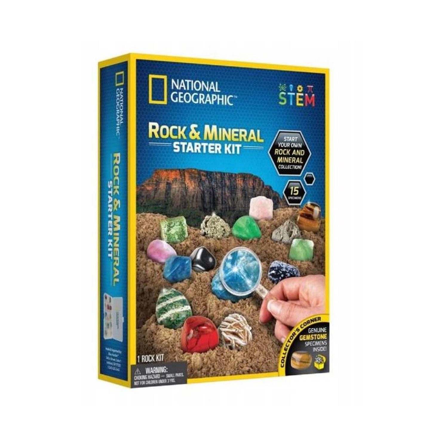 NATIONAL GEOGRAPHIC Experimentierkasten, (1-tlg), Rock + Mineral Starter Kit