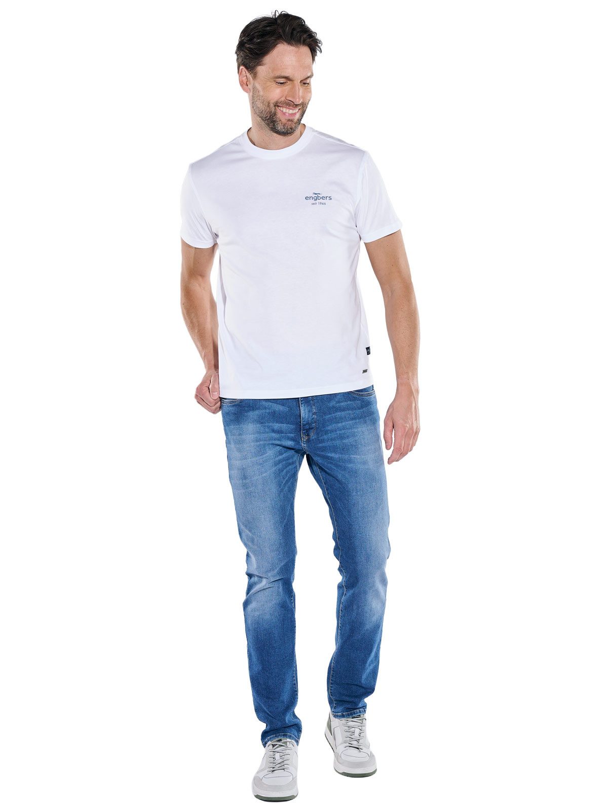 Engbers T-Shirt Herren Jubiläums T-Shirt, Reinweiss