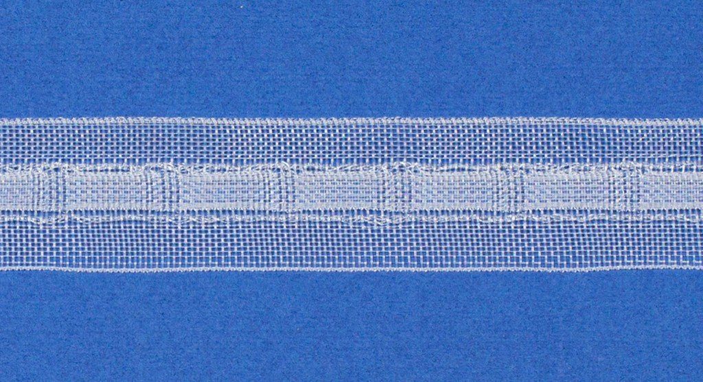 Meter Gardine / Verkaufseinheit: Kräuselband - rewagi, 22 Gardinenzubehör mm transparent Variabel, L092, Farbe: 5 - /Breite:
