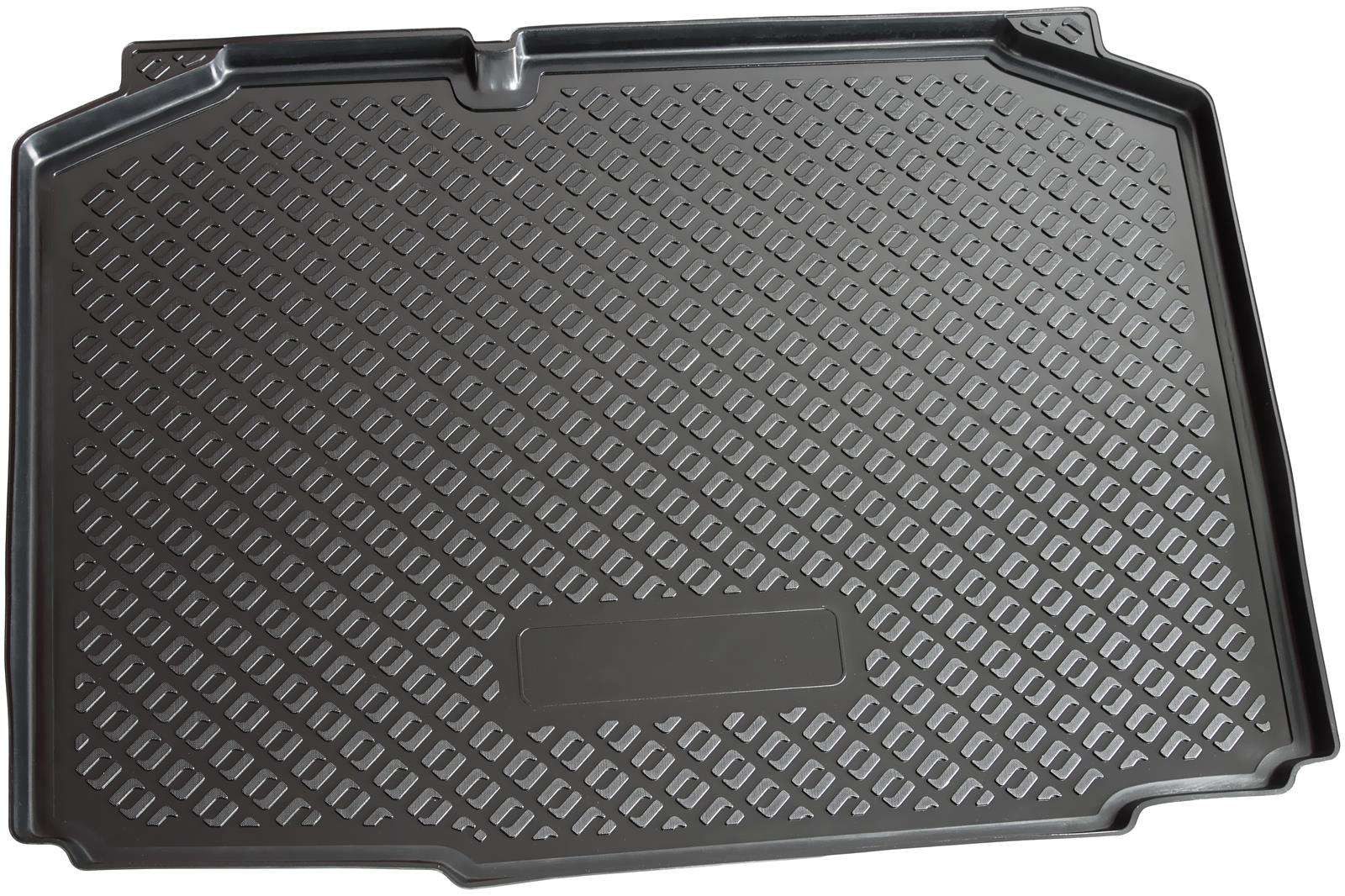 RECAMBO Kofferraumwanne für Skoda Fabia II Schrägheck, BJ 2007-2014, für Skoda FABIA II, 100% passgenaue Antirutschmatte, Kofferraum Schutzmatte, Gummimatte