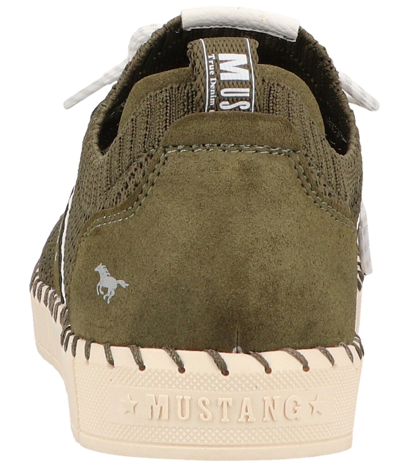 Shoes Mustang Olive Sneaker Sneaker MUSTANG Lederimitat/Textil