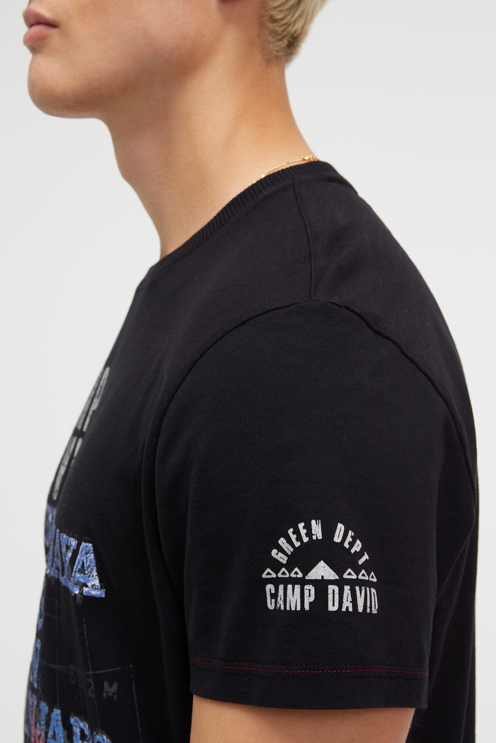 CAMP DAVID Rundhalsshirt mit Necktape