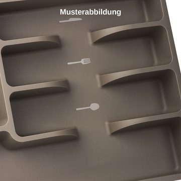 Engelland Besteckkasten Besteckeinsatz für Schubladen 30 cm (Vorteils-Set, 1 St., 38 x 29 x 5 cm), BPA-frei, robuster PP-Kunststoff, für alle handelsüblichen Schubladen
