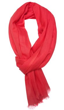Bovari Schal Damen-Schal aus 100% gekämmter Bio-Baumwolle - handgewebt, - leicht, atmungsaktiv, dünn - Sommerschal in XL Größe 180x70 cm