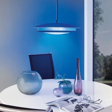 EGLO LED Pendelleuchte, LED-Leuchtmittel fest verbaut, Kaltweiß, Warmweiß, Neutralweiß, Tageslichtweiß, Deckenlampe Esszimmerleuchte RGB LED dimmbar Smart Home schwarz weiß