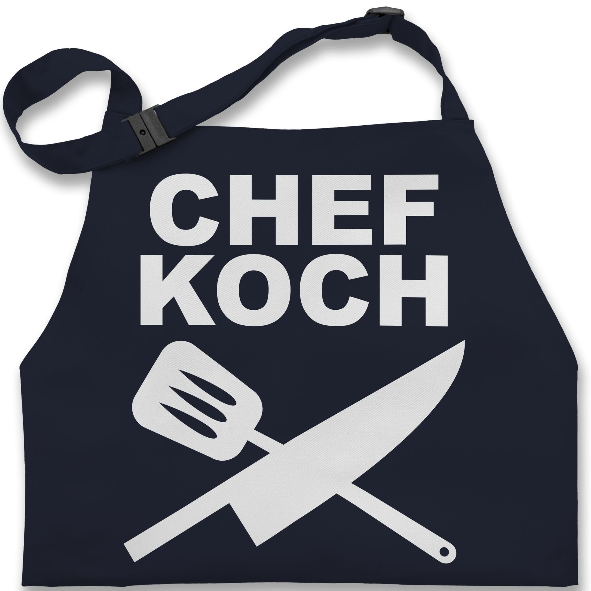Shirtracer Kochschürze Chefkoch I Geschenk Kochen I Hobbykoch, (1-tlg), Kochschürze