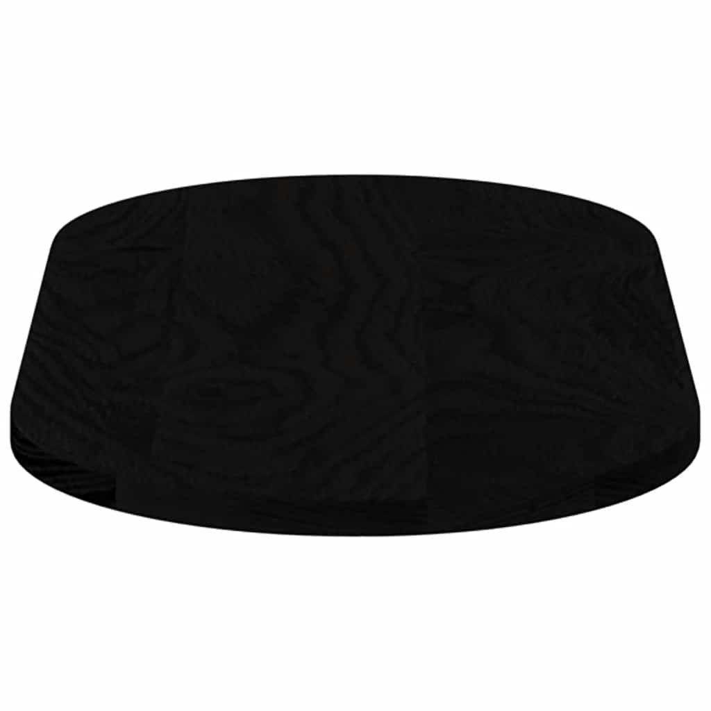 vidaXL Tischplatte Tischplatte Dunkelbraun 80x40x2 cm Massivholz Eiche Oval (1 St)