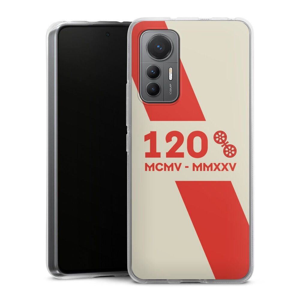 DeinDesign Handyhülle 1. FSV Mainz 05 E.V. 120 Jahre Bundesliga, Xiaomi 12 Lite 5G Silikon Hülle Bumper Case Handy Schutzhülle