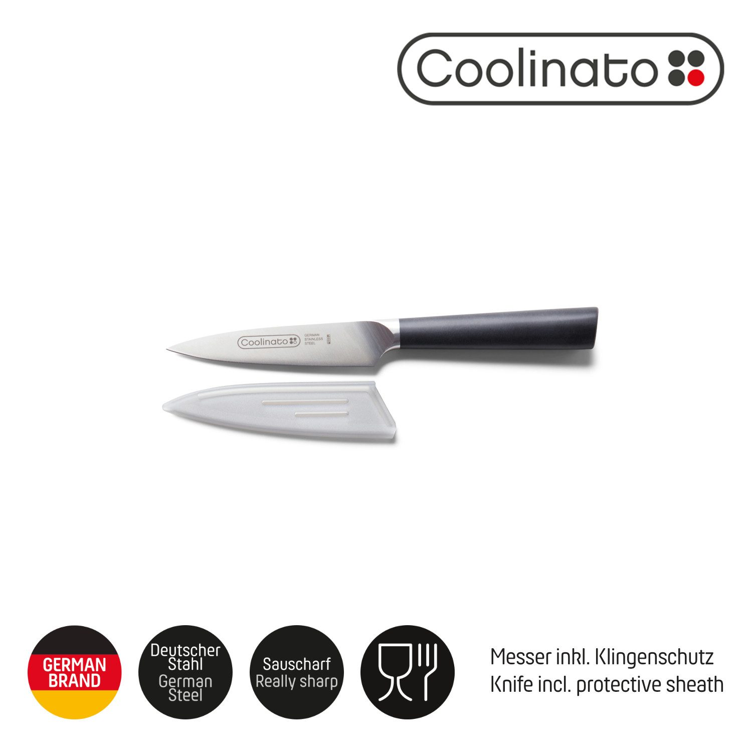 Coolinato Gemüsemesser Profi Küchenmesser 9cm