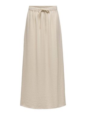 JACQUELINE de YONG Sommerrock Langer Rock Maxi Hohe Taille 7590 in Sand