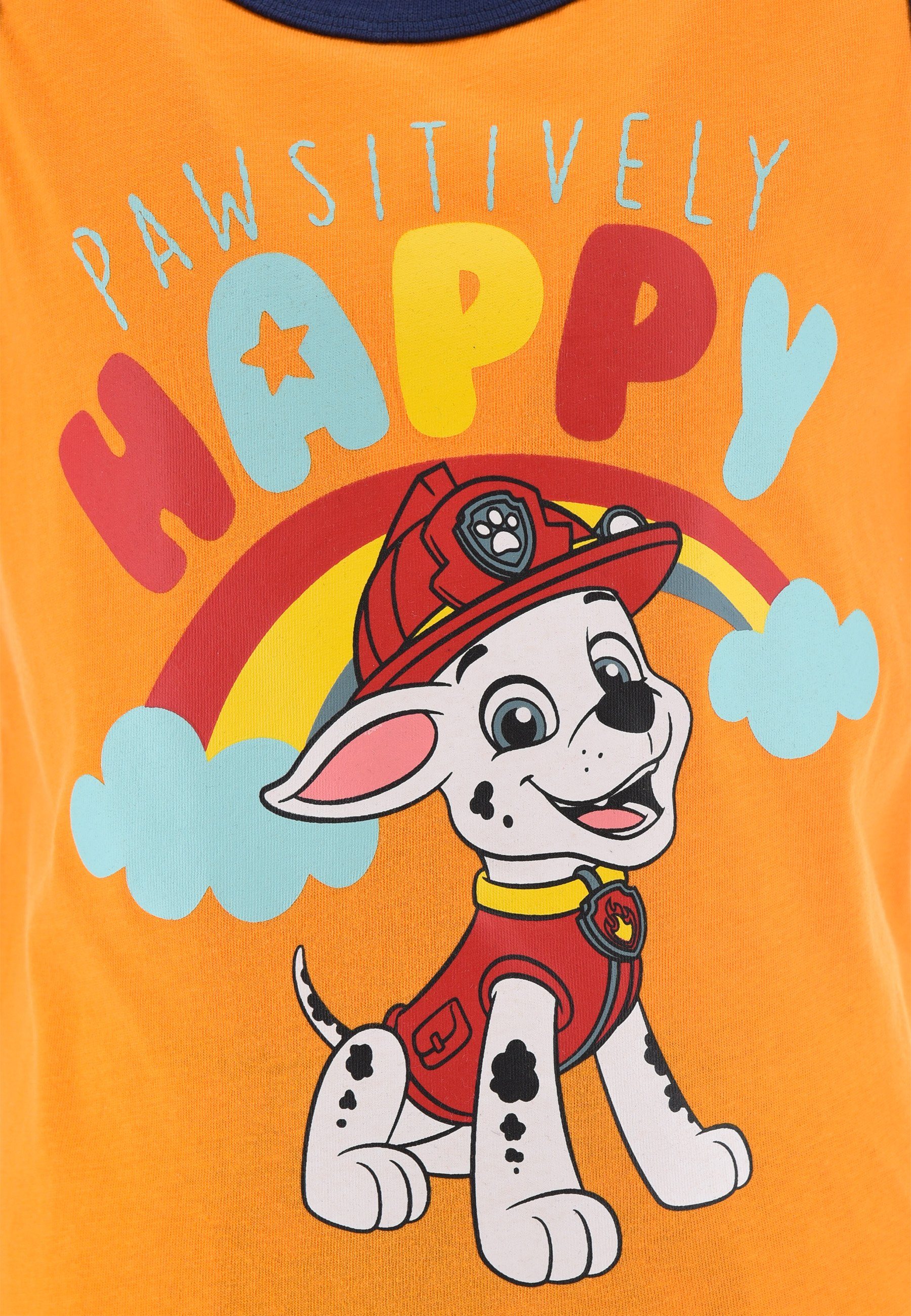 PAW PATROL Schlafanzug Marshall Tank-Top tlg) (2 Pyjama-Set Orange