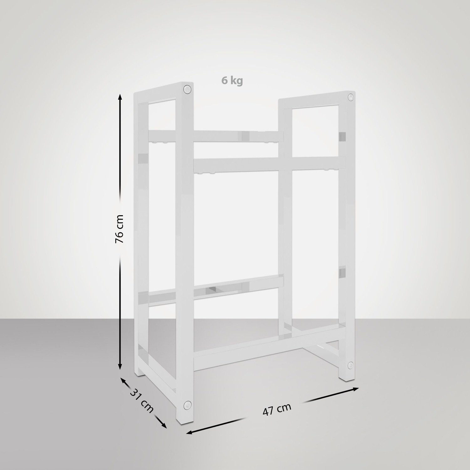 chrom, - 31 Kisten 75 für 47 x - Standregal (HxB in Getränkekistenregal Kastenständer Getränkekisten für TPFLiving Getränkekistenständer cm mit xT): Getränkeregal Maßen Flaschenregal, den x 2 Star