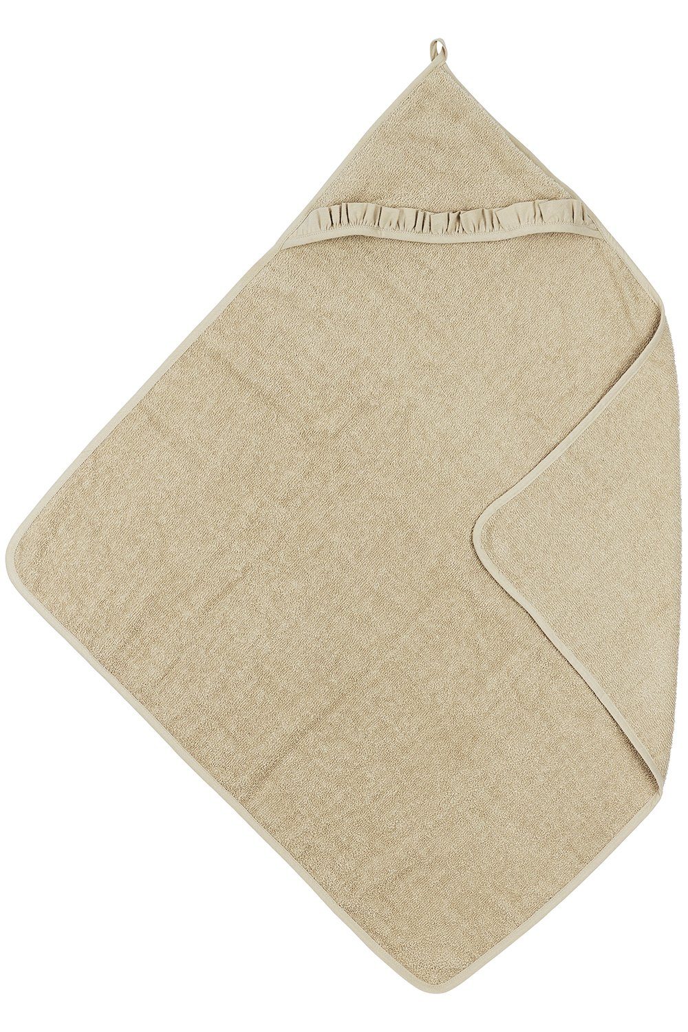 Meyco Baby Kapuzenhandtuch Ruffle Sand, Frottee günstig online kaufen