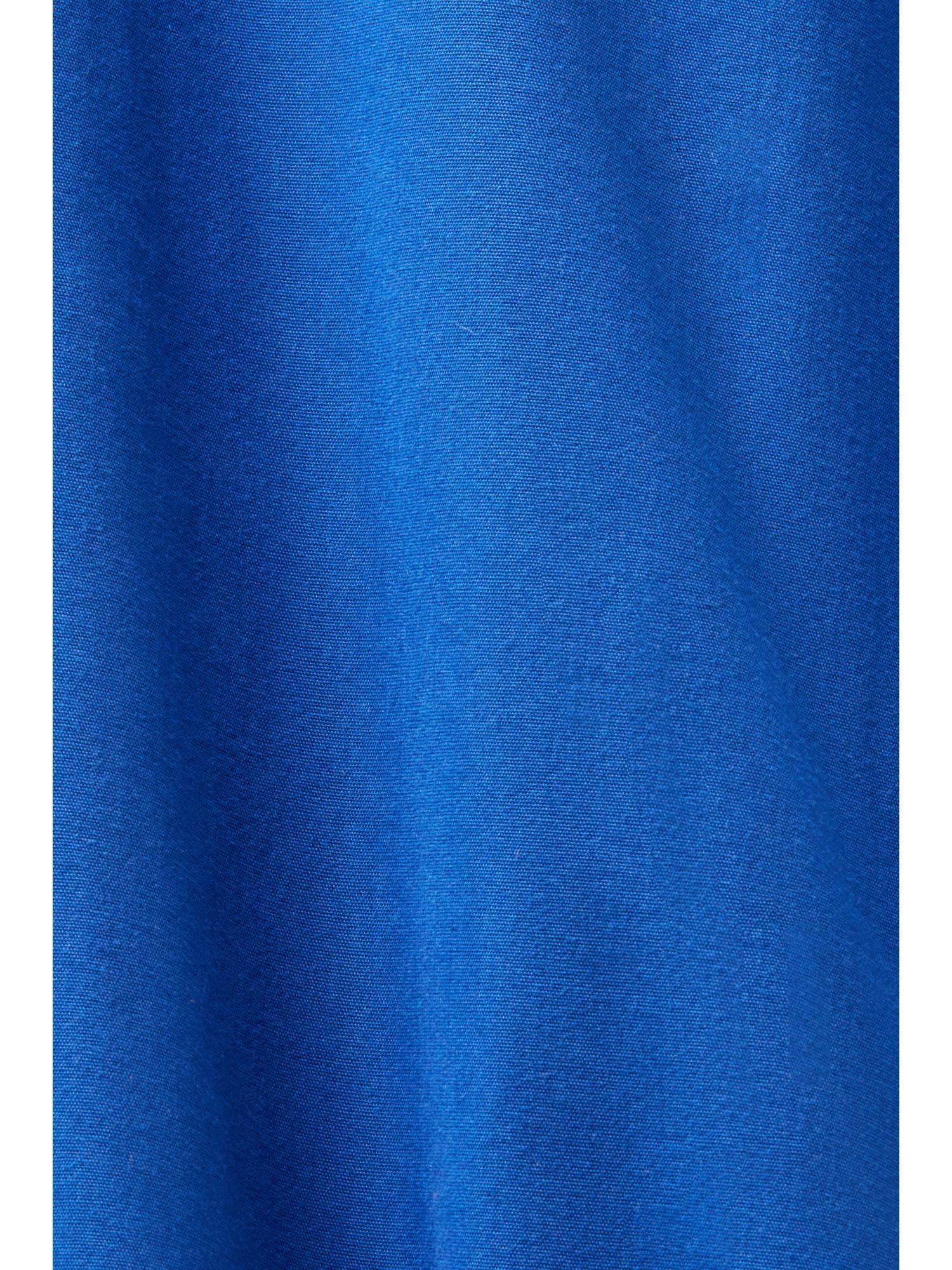 BRIGHT Esprit BLUE Baumwoll-Popeline aus Hemd Langarmbluse