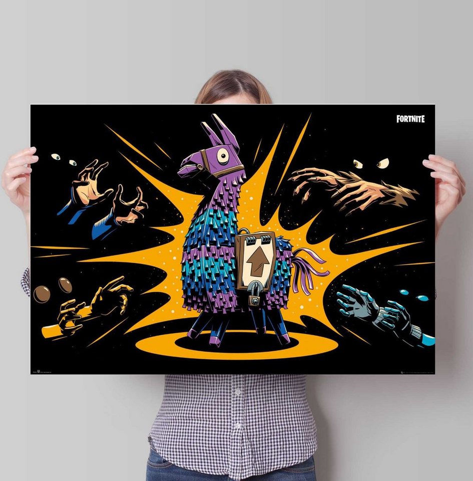 Reinders! Poster Poster Fortnite Loot Llama - Game, Spiele (1 St)