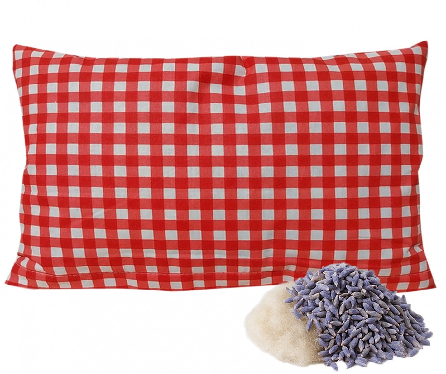 Duftkissen Karo/Rot 30x20cm