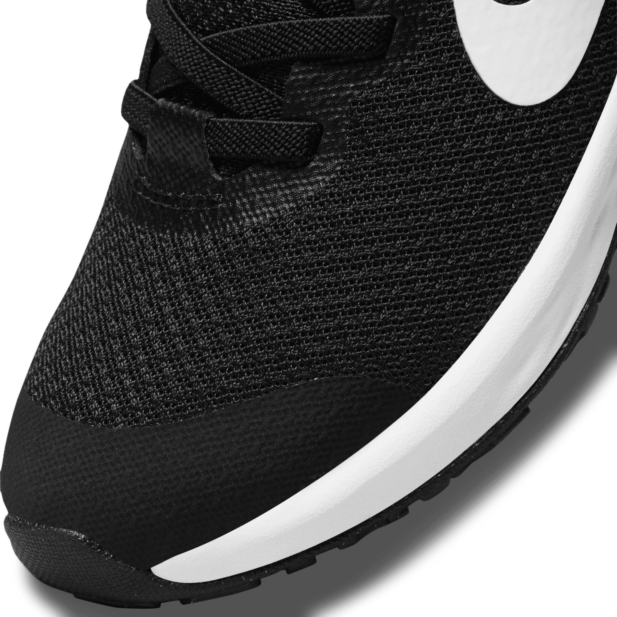 Nike REVOLUTION 6 FLYEASE (PS) Laufschuh BLACK-WHITE-DK-SMOKE-GREY