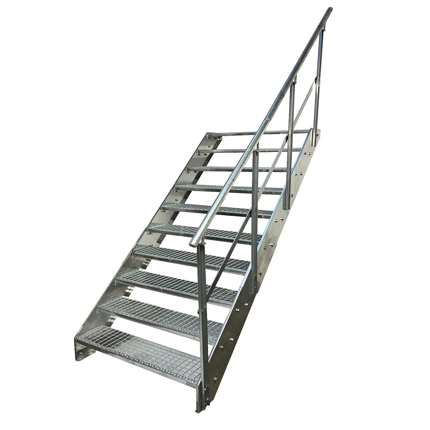 Kaminbau Mierzwa Außentreppe Stahltreppe 16 Stufen Verzinkt mit und ohne Ge günstig online kaufen