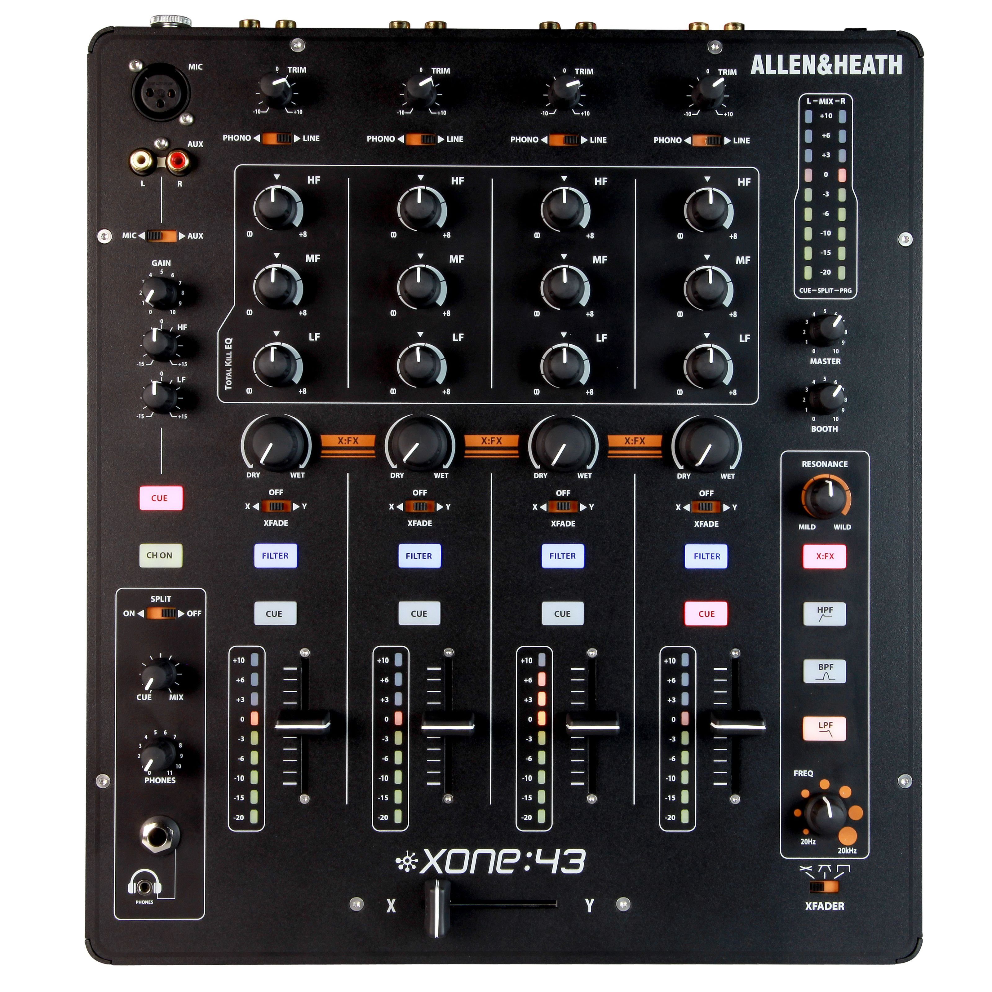 Allen & Heath Mischpult, (XONE:43, DJ-Mixer, DJ-Clubmixer), XONE:43 - DJ Mixer