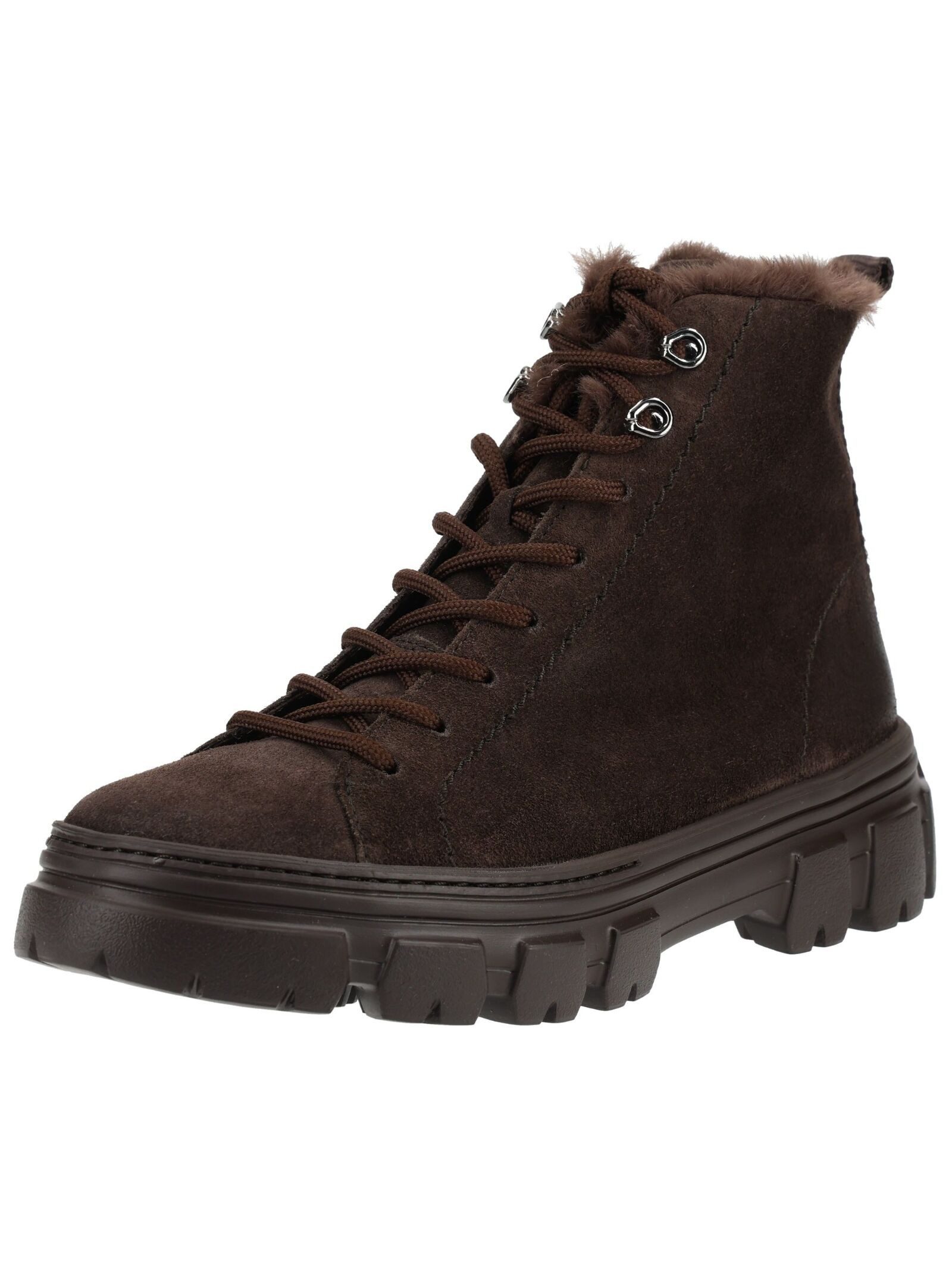 Paul Green Paul Green Stiefelette Veloursleder Schnürstiefelette