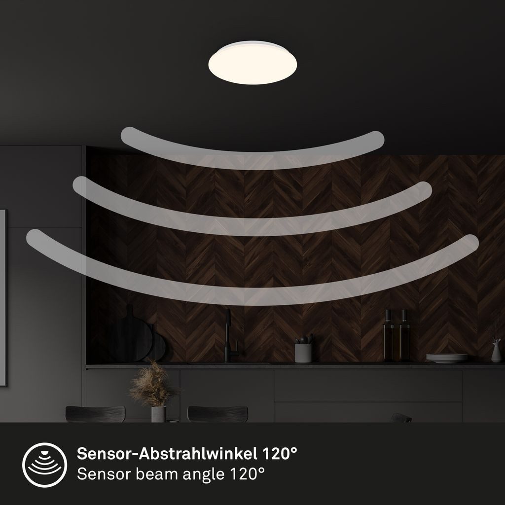 Briloner Leuchten LED Deckenleuchte 3897016, LED fest integriert, 2700K - Extra-Warmweiß