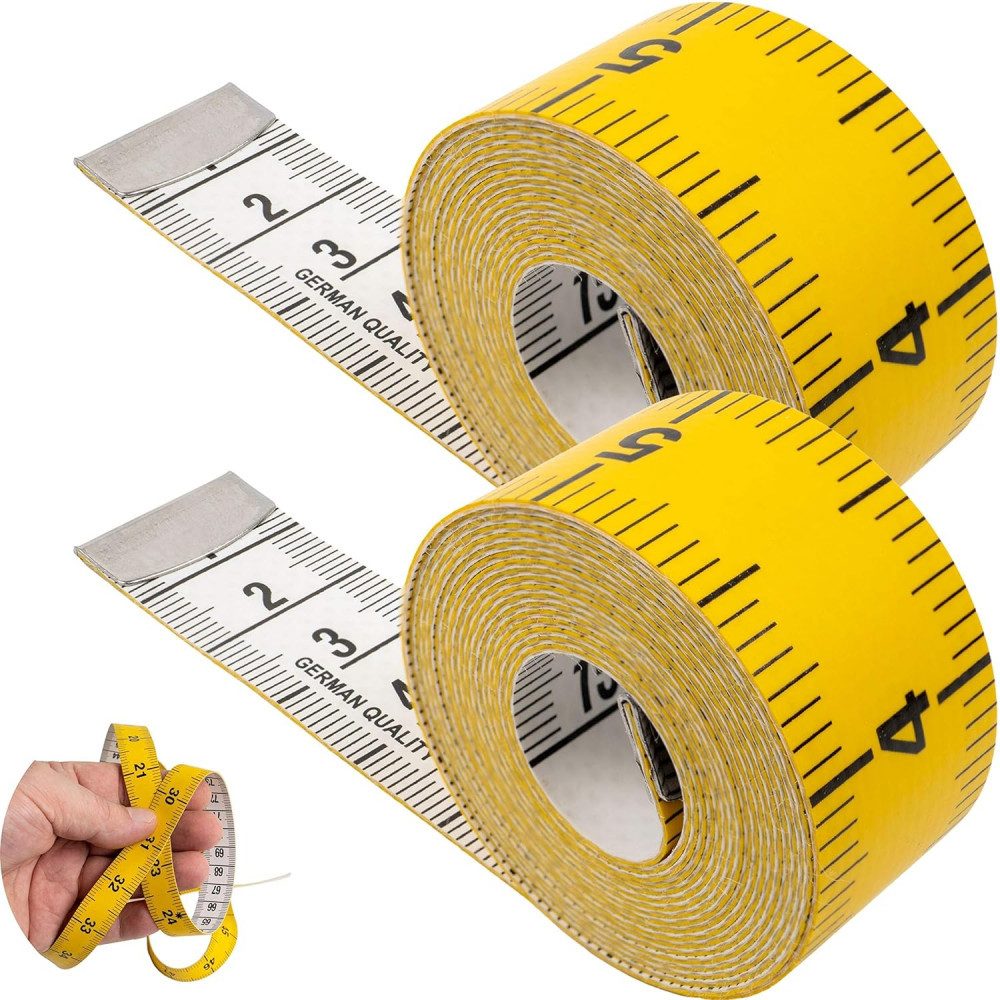 FELIXLEO Maßband 2 Stück Schneidermaßband,2 in 1 Maßband Skalierung 150 cm