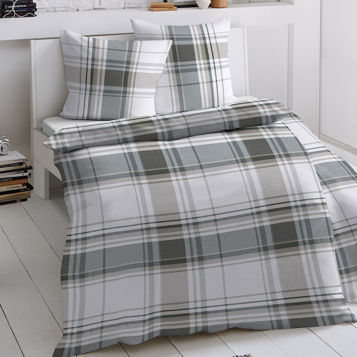 TRAUMSCHLAF Bettwäsche Polar, Biber, 2 teilig, warme weiche Winterbettwäsche