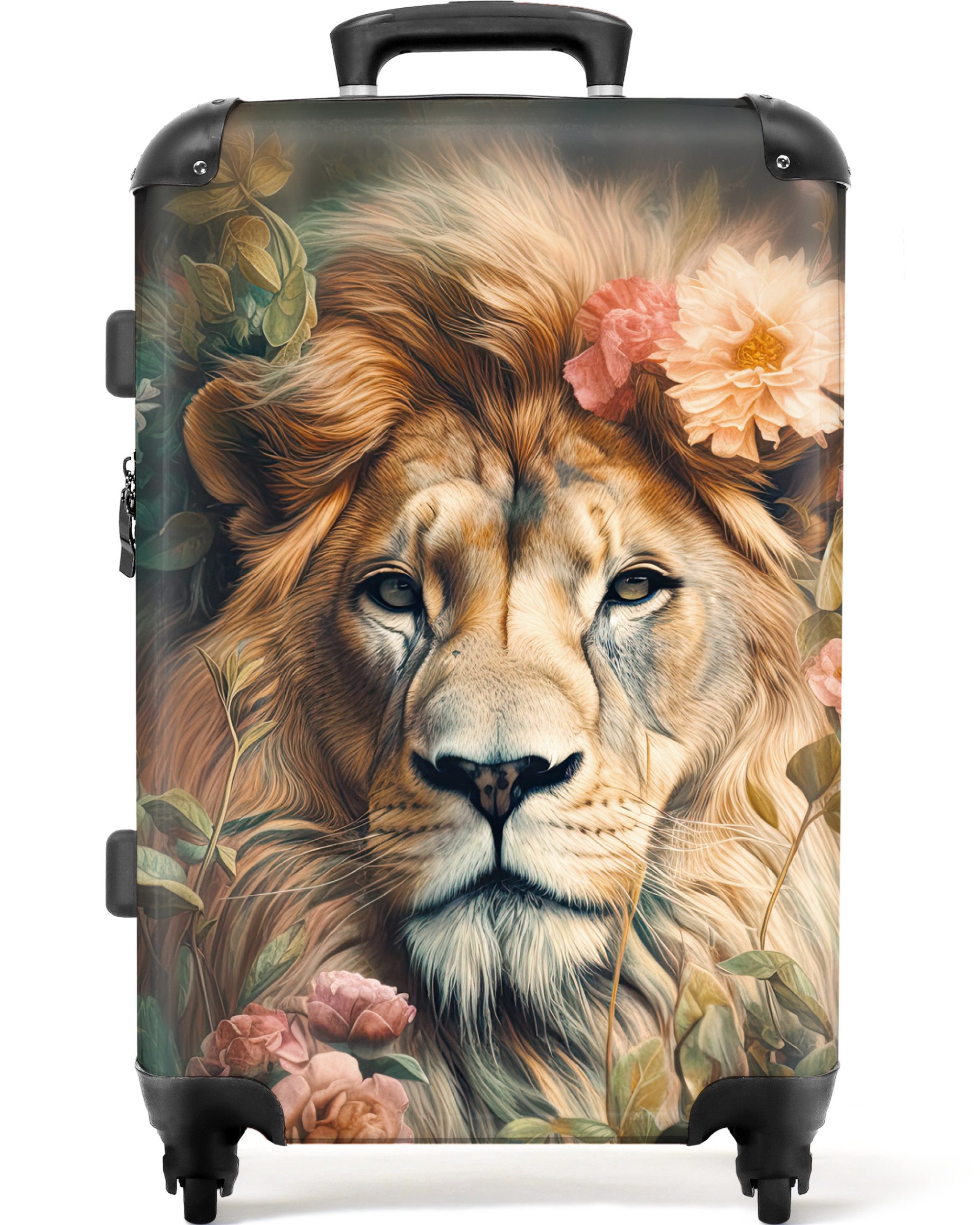 NoBoringSuitcases.com© Hartschalen-Trolley Löwe - Löwenkopf - günstig online kaufen