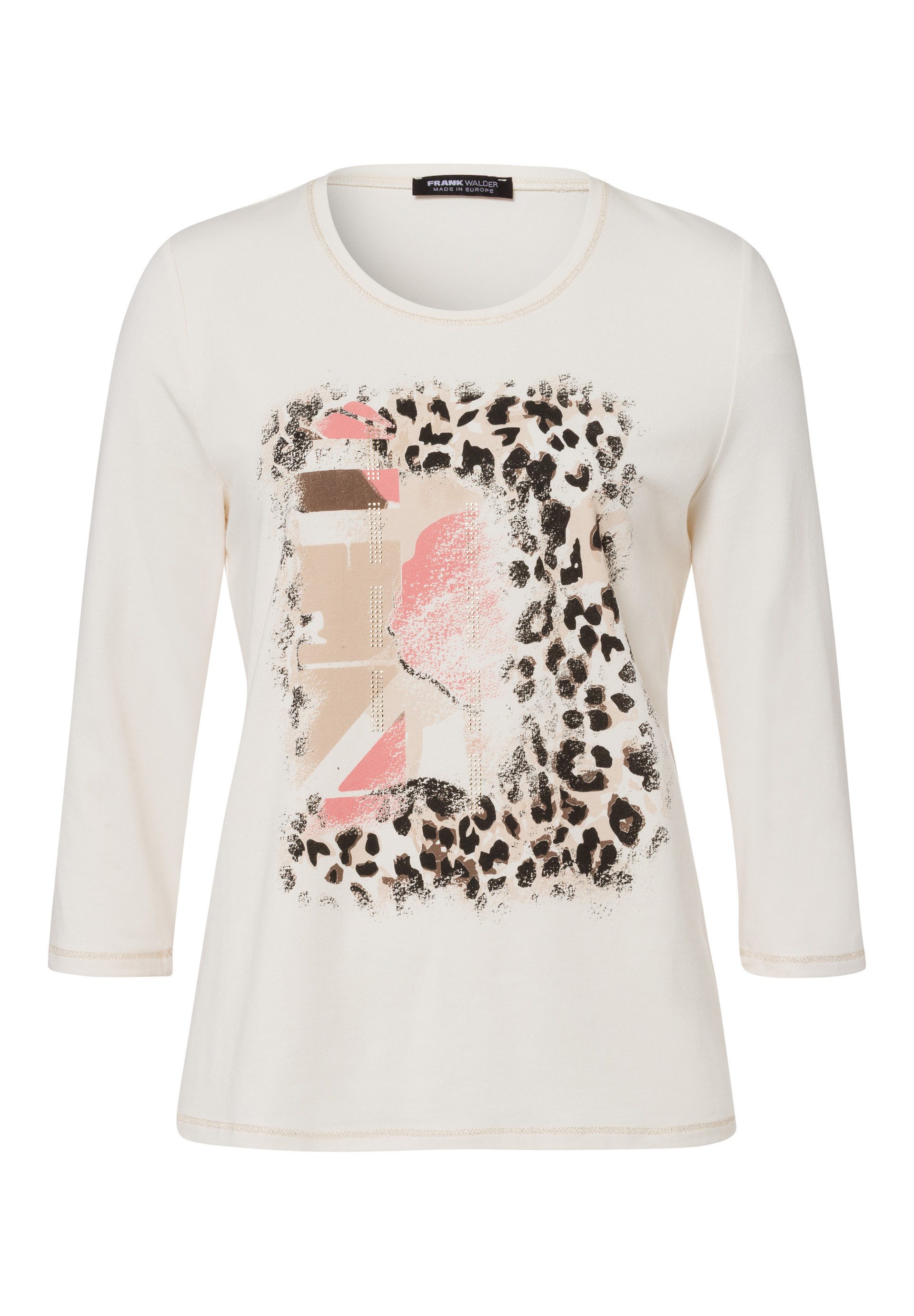 FRANK WALDER 3/4-Arm-Shirt mit Placement-Print günstig online kaufen