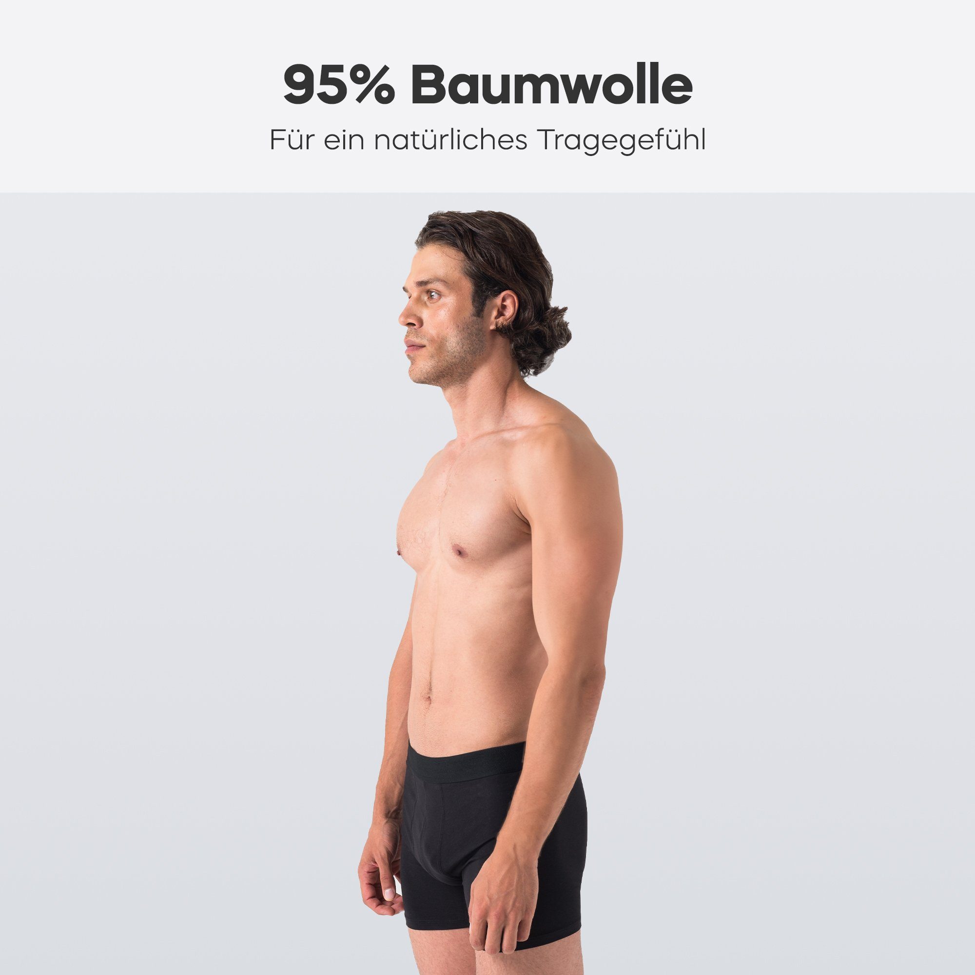 Barrio 13 Boxershorts Herren Retroshorts Unterhosen aus Baumwolle (Packung, Set, Spar-Pack, 5-St., 5er-Pack) mit Komfortbund, ohne Logo – Bild 2 von 5