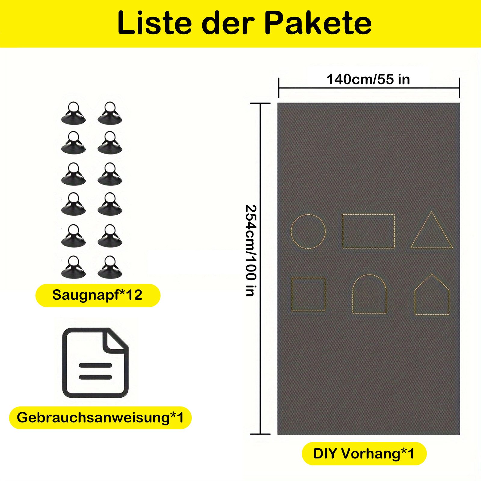 Verdunklungsrollo Tragbarer Fenstervorhang 100 % Verdunkelungsvorhang günstig online kaufen