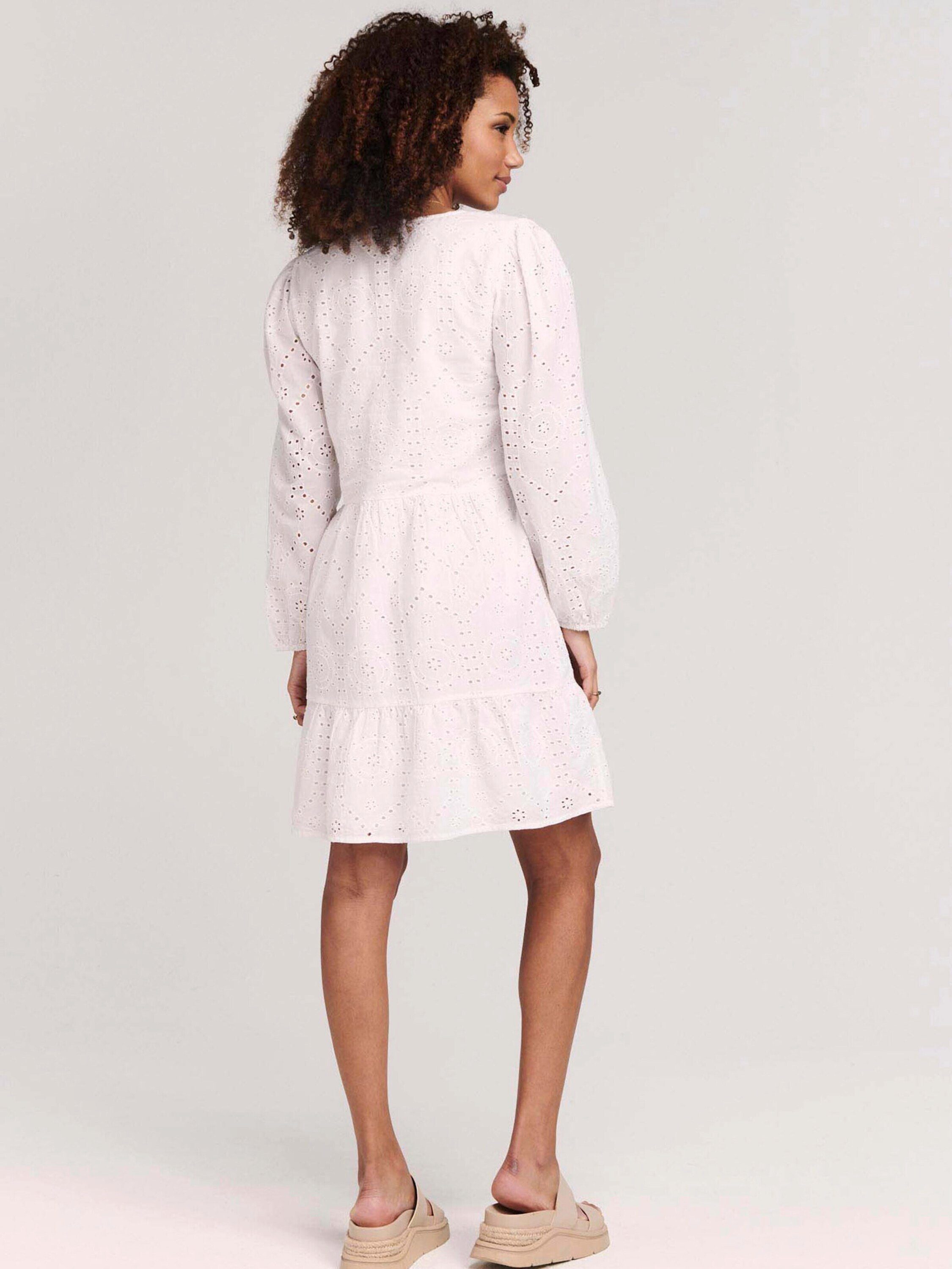 Shiwi Volantkleid BRODERIE ANGLAISE (1-tlg) Lochmuster