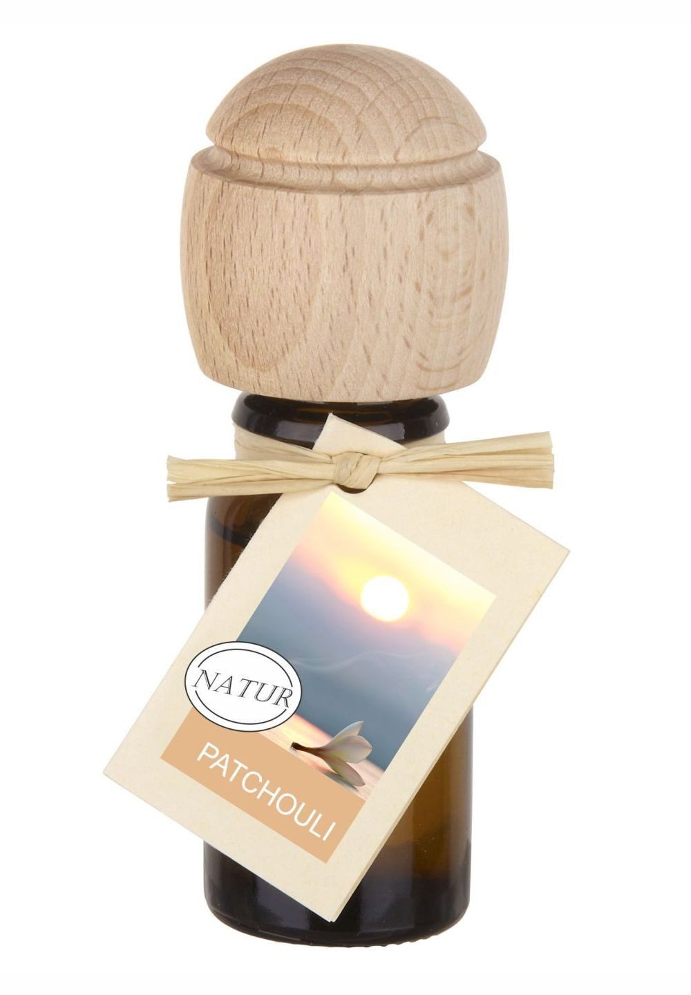 Traumduft-Manufaktur Duftöl Patchouli (1-St), Piccolino Duftöl Raumduft mit Buchenholzkopf Naturöl 10 ml