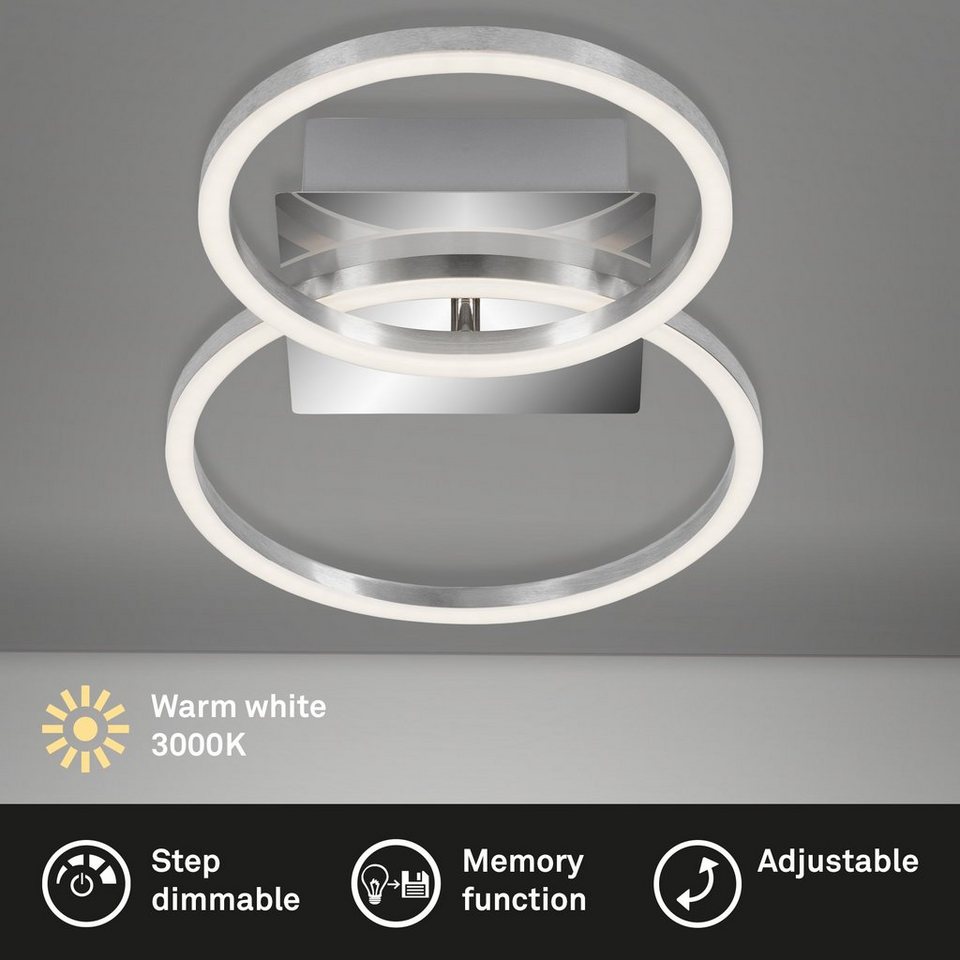 LED Deckenleuchte Glas Briloner Lampe Leuchte Deckenlampe 3655-018
