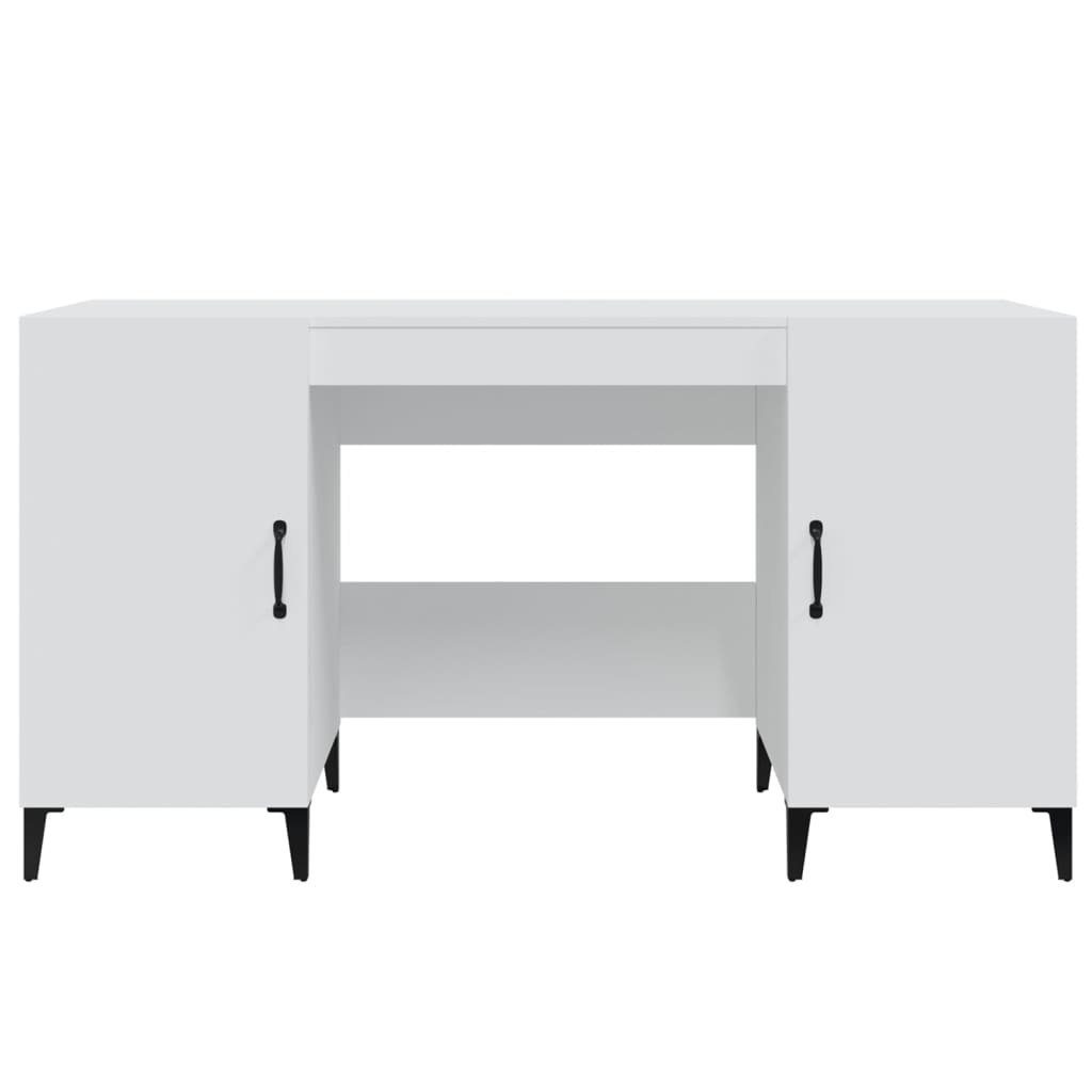furnicato Schreibtisch Weiß 140x50x75 Holzwerkstoff cm