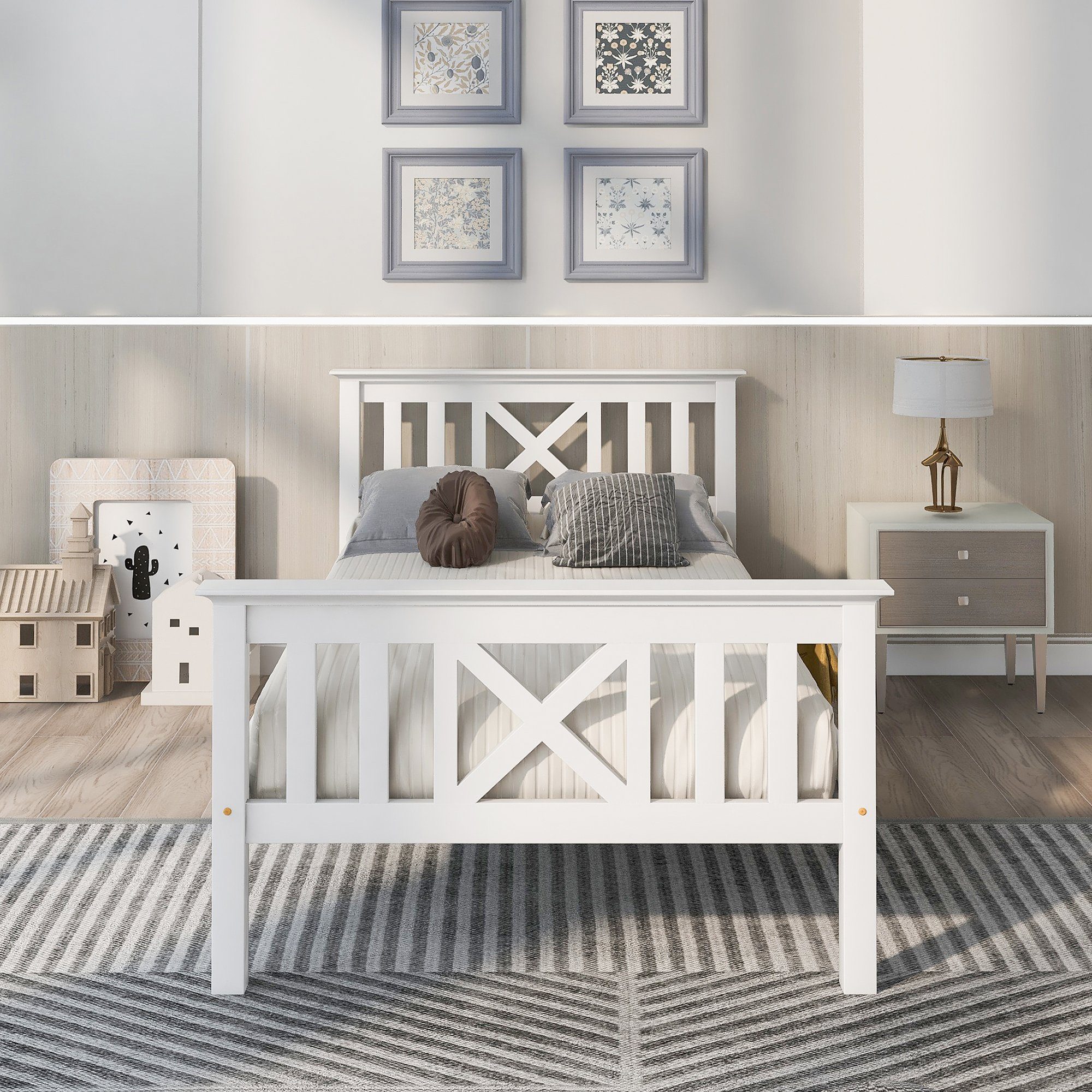 HAUSS SPOLE Holzbett Einzelbett Holzbett Bettrahmen günstig online kaufen